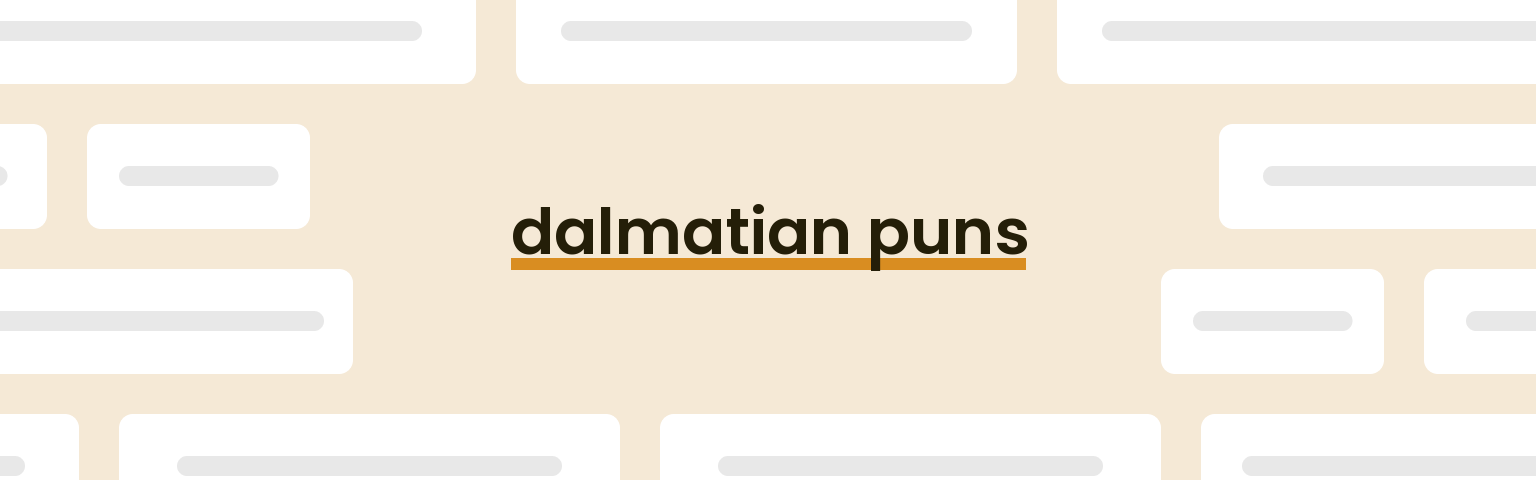 dalmatian-puns