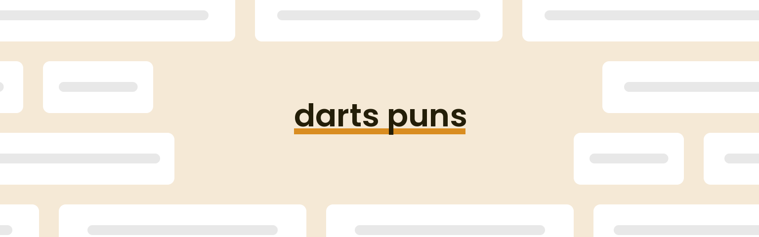 darts-puns