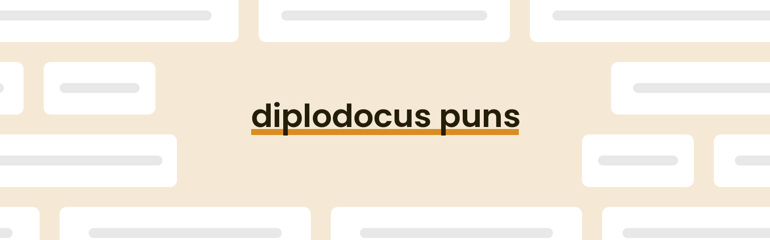 diplodocus-puns