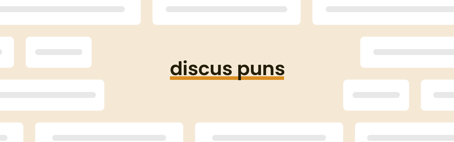 discus-puns