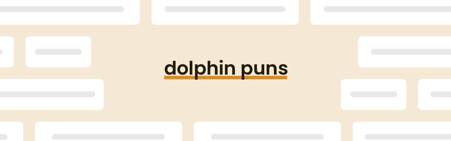 dolphin-puns