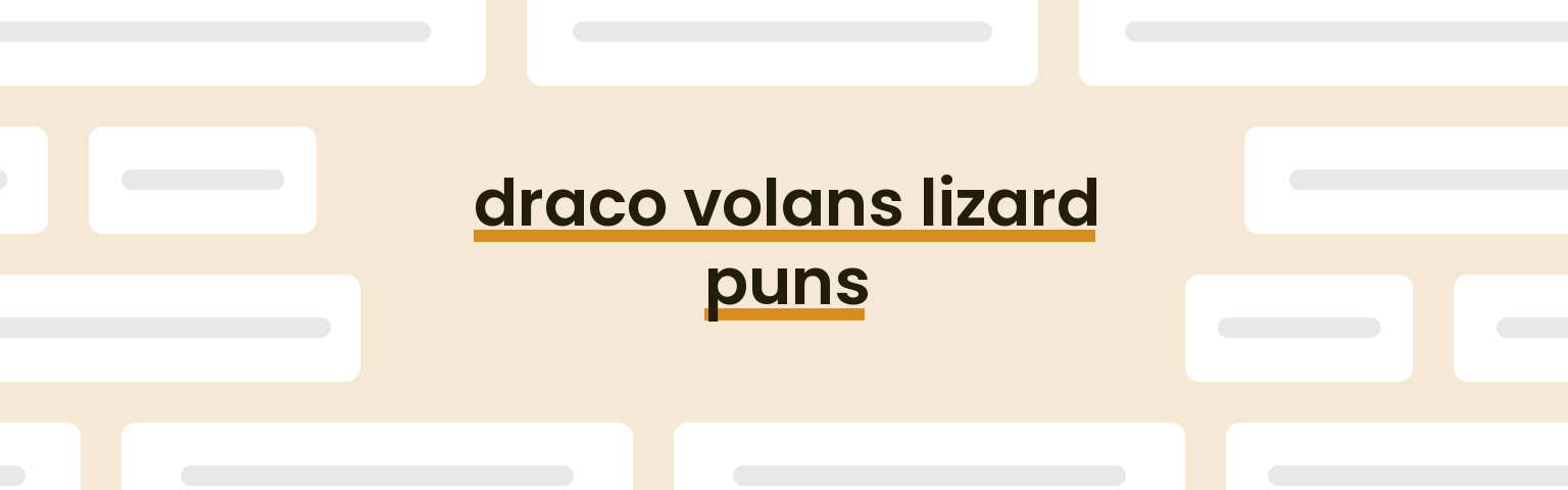 draco-volans-lizard-puns