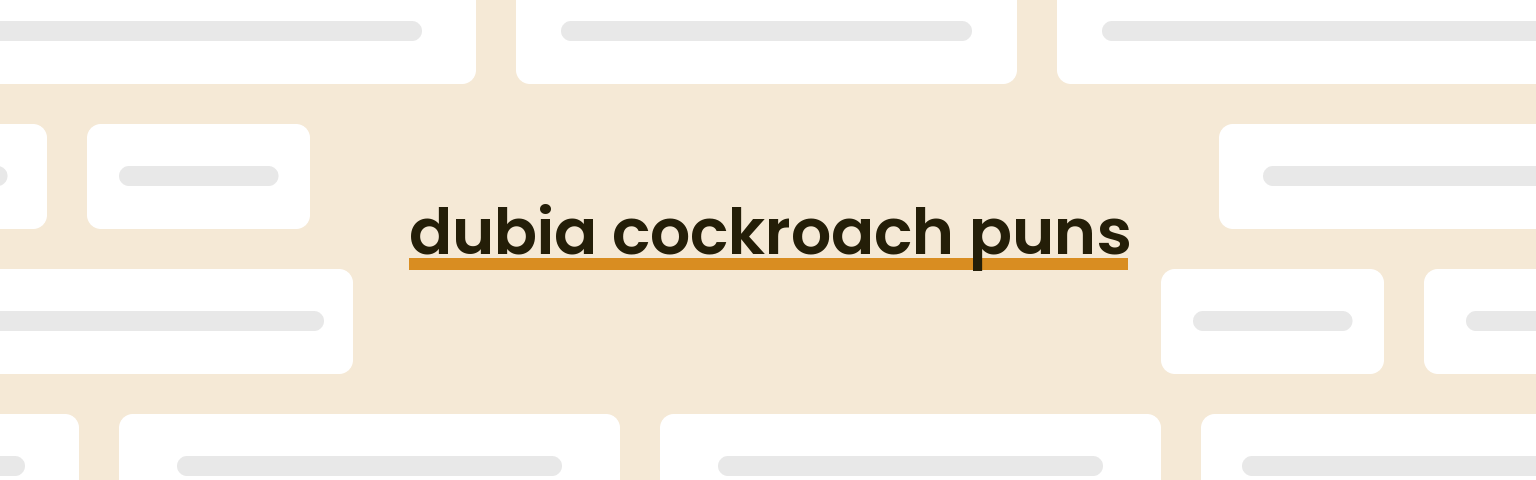 dubia-cockroach-puns