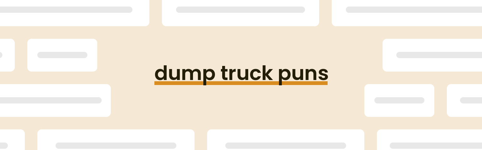 dump-truck-puns