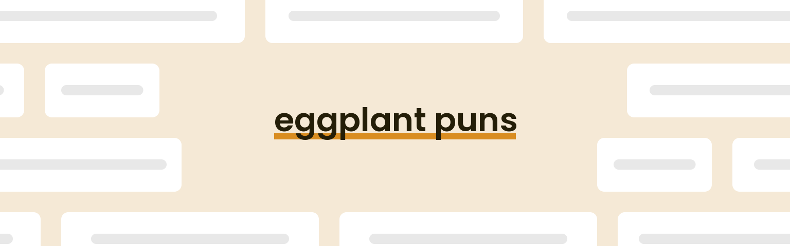 eggplant-puns