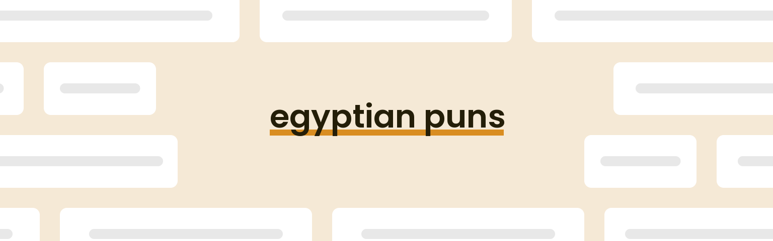 egyptian-puns