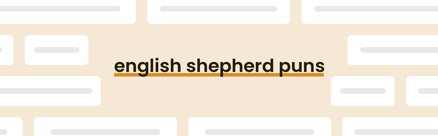 english-shepherd-puns