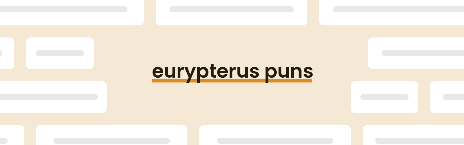 eurypterus-puns