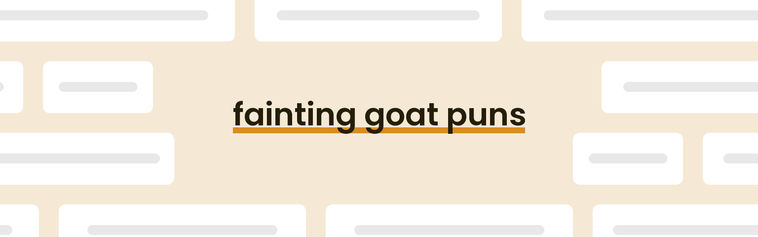 fainting-goat-puns