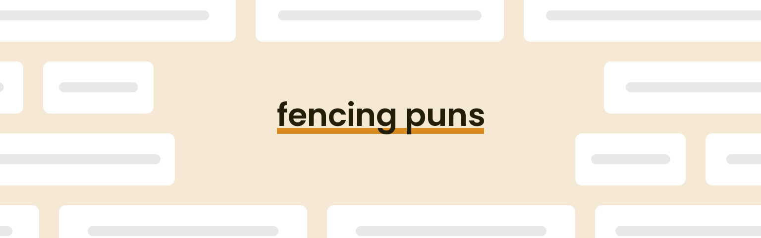 fencing-puns