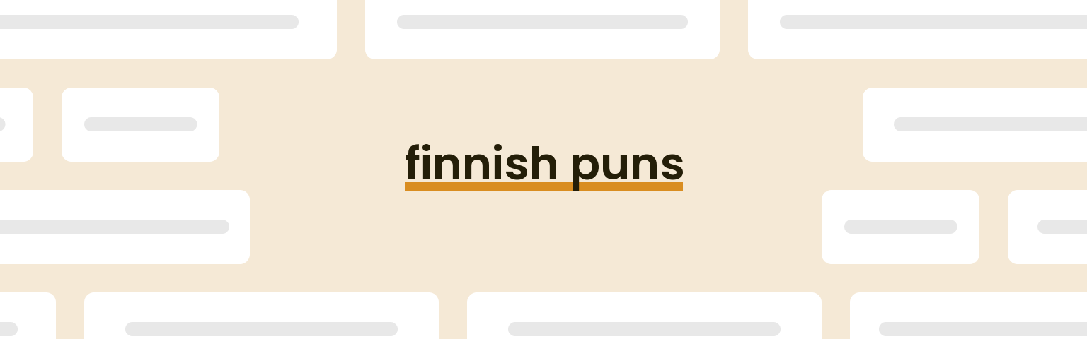 finnish-puns