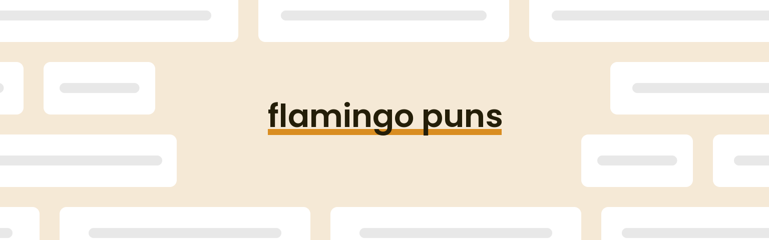 flamingo-puns