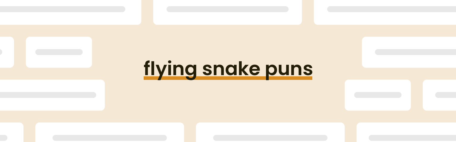 flying-snake-puns