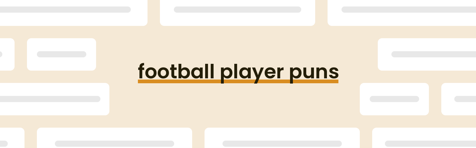 football-player-puns
