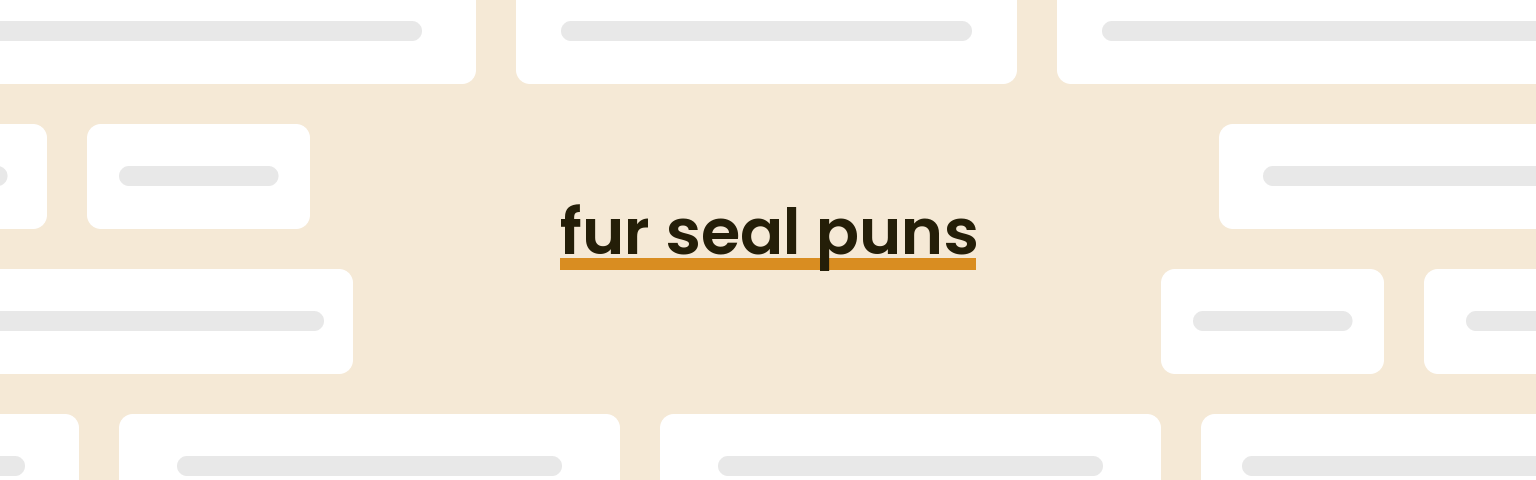 fur-seal-puns