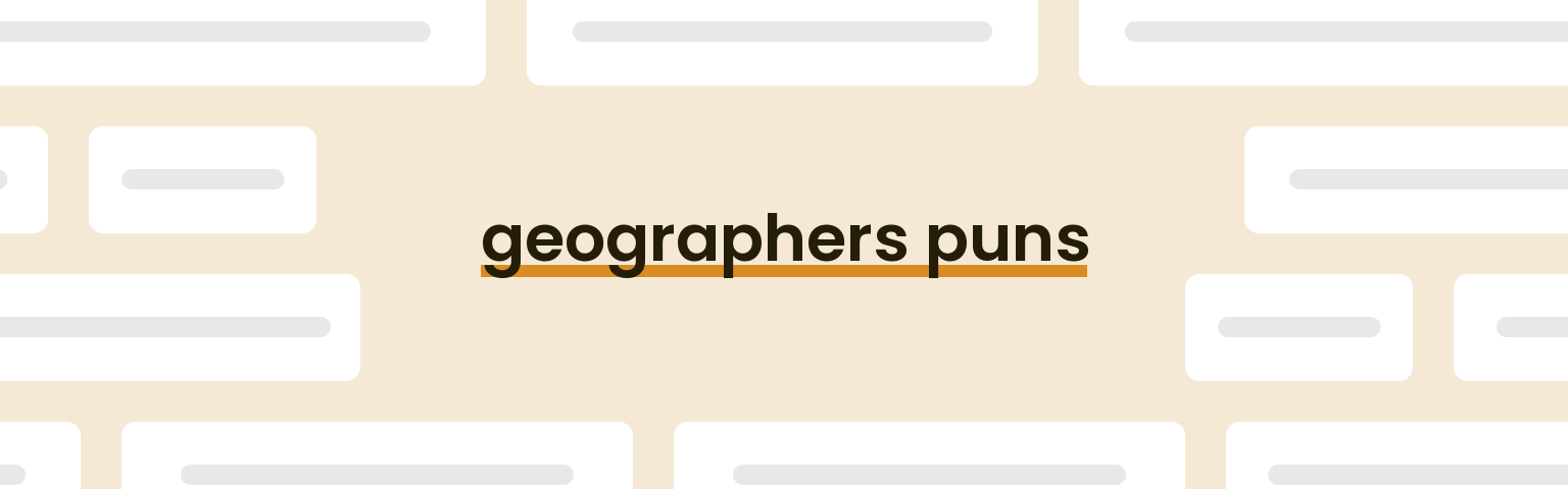geographers-puns