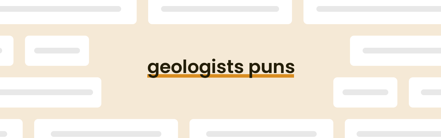 geologists-puns