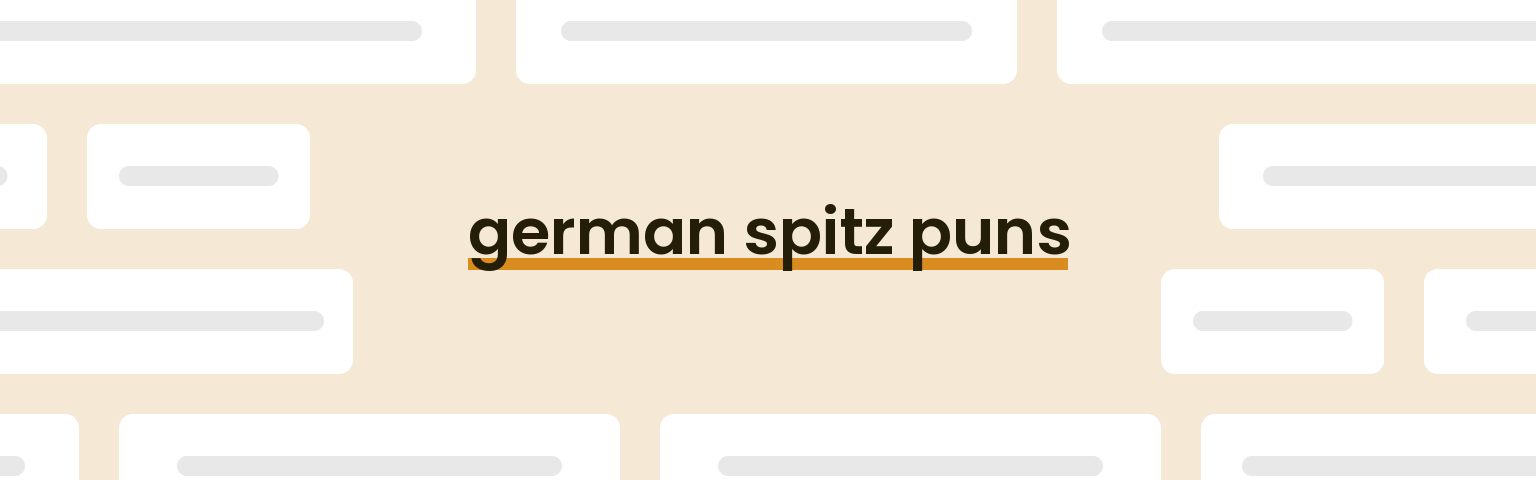 german-spitz-puns