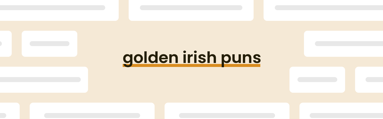 golden-irish-puns