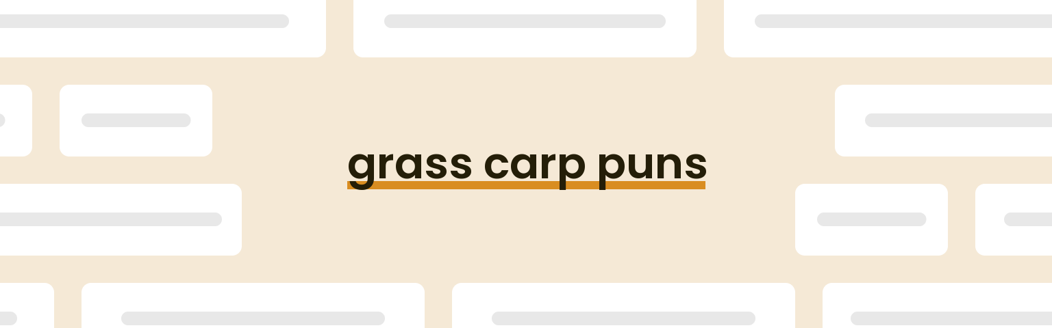 grass-carp-puns