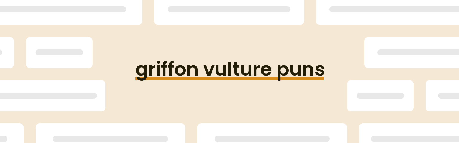 griffon-vulture-puns