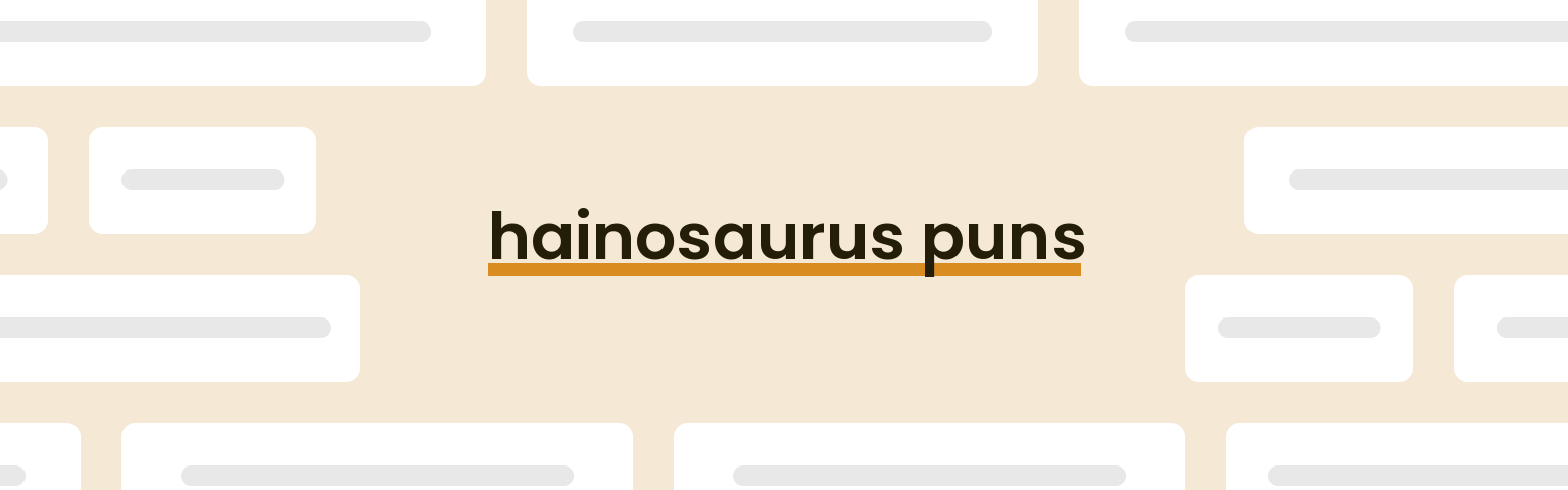hainosaurus-puns