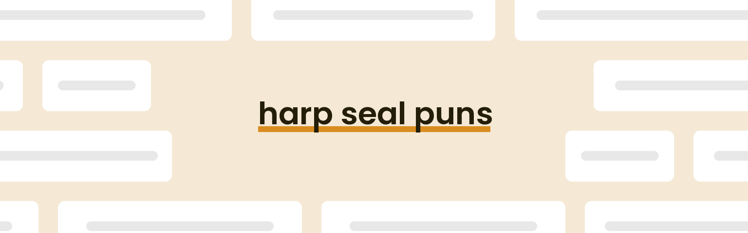 harp-seal-puns