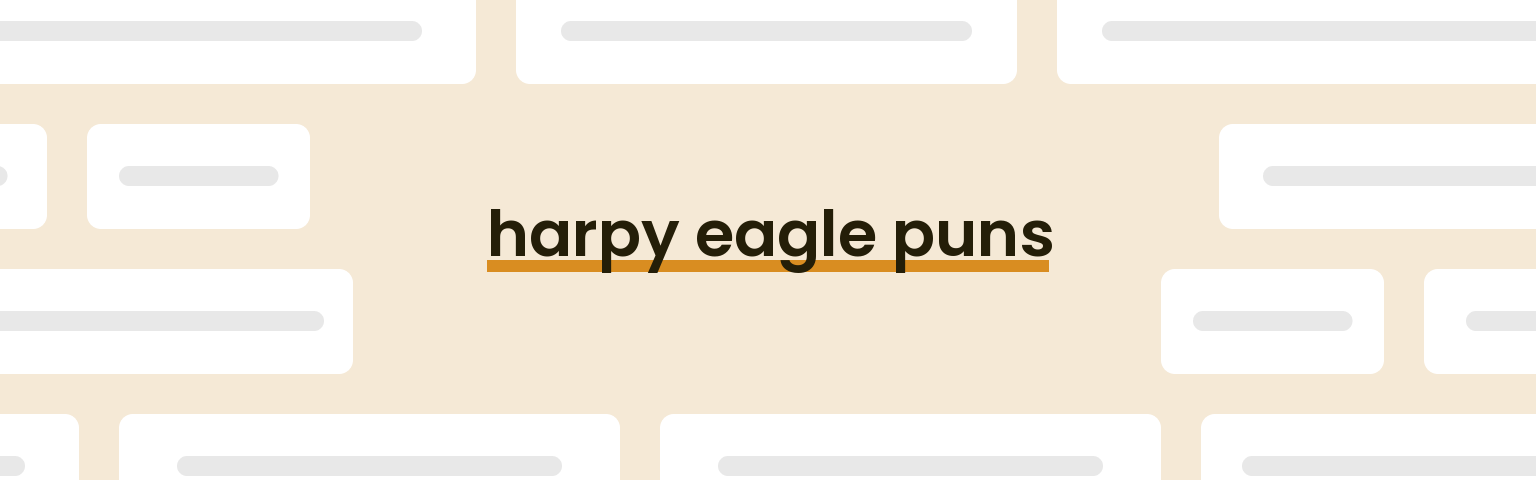 harpy-eagle-puns