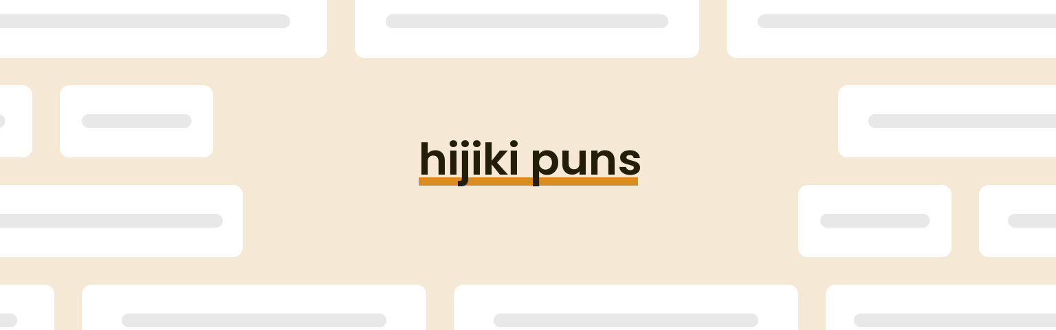 hijiki-puns