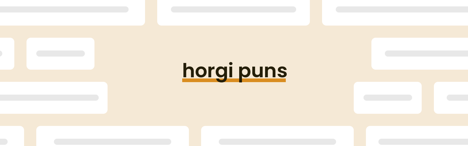 horgi-puns