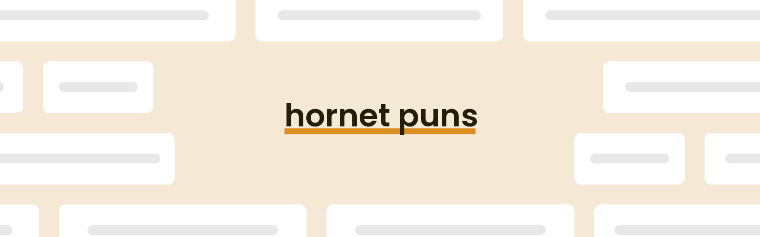 hornet-puns