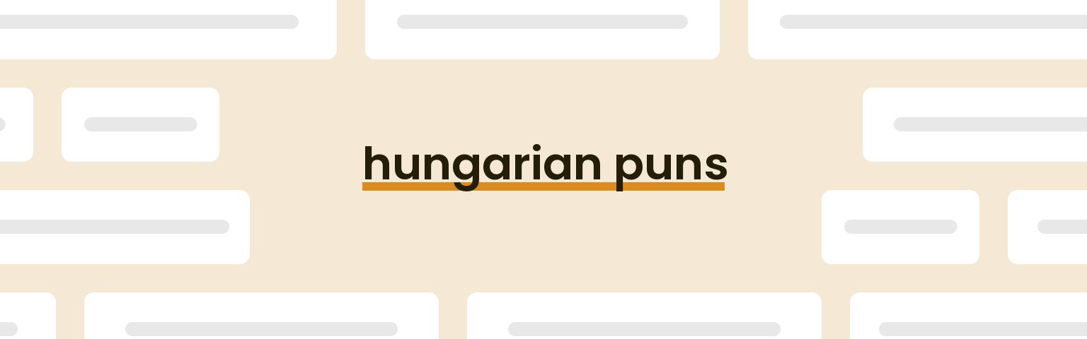 hungarian-puns