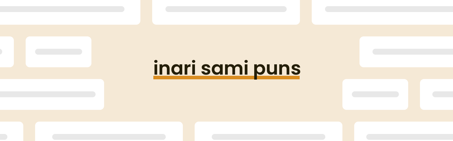 inari-sami-puns