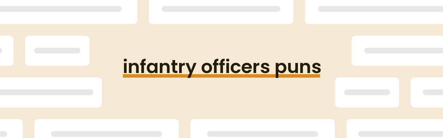 infantry-officers-puns