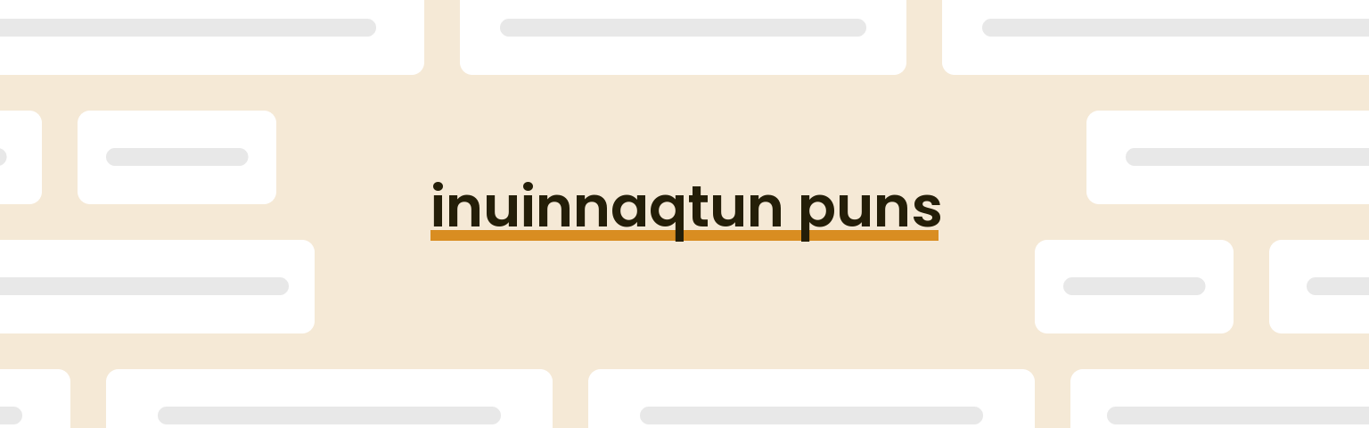 inuinnaqtun-puns