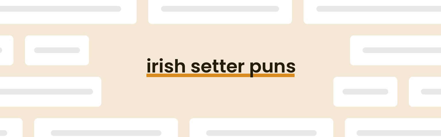 irish-setter-puns