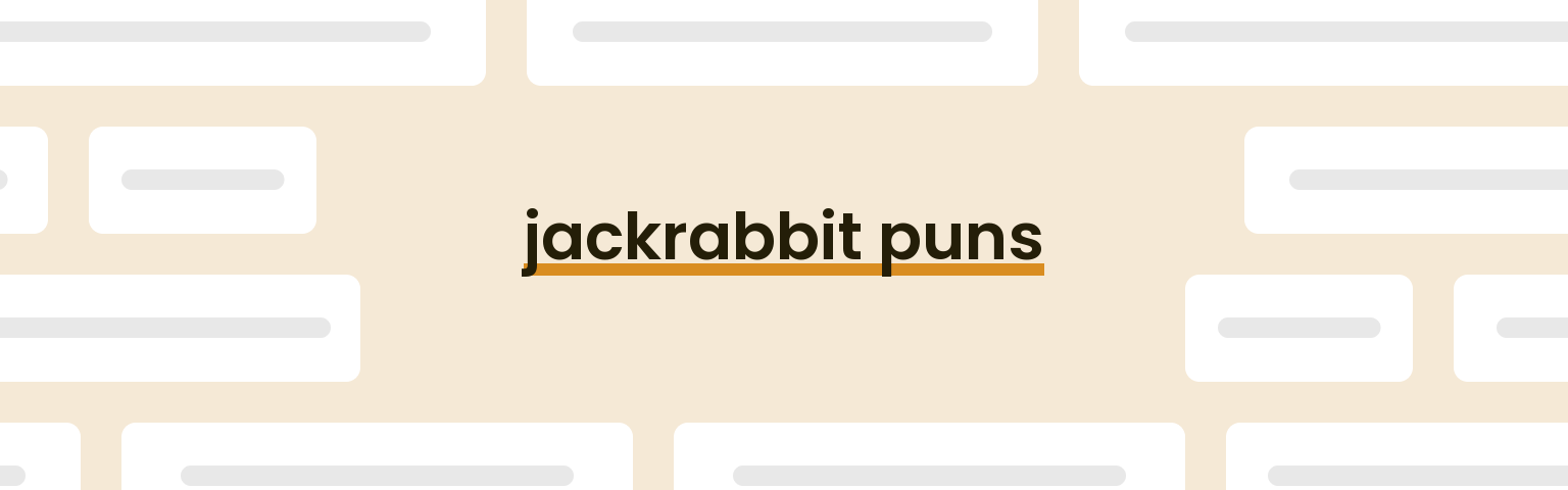 jackrabbit-puns