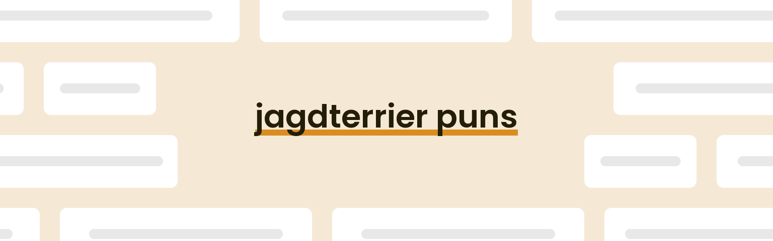 jagdterrier-puns