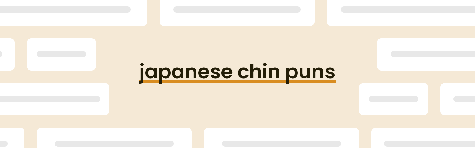 japanese-chin-puns