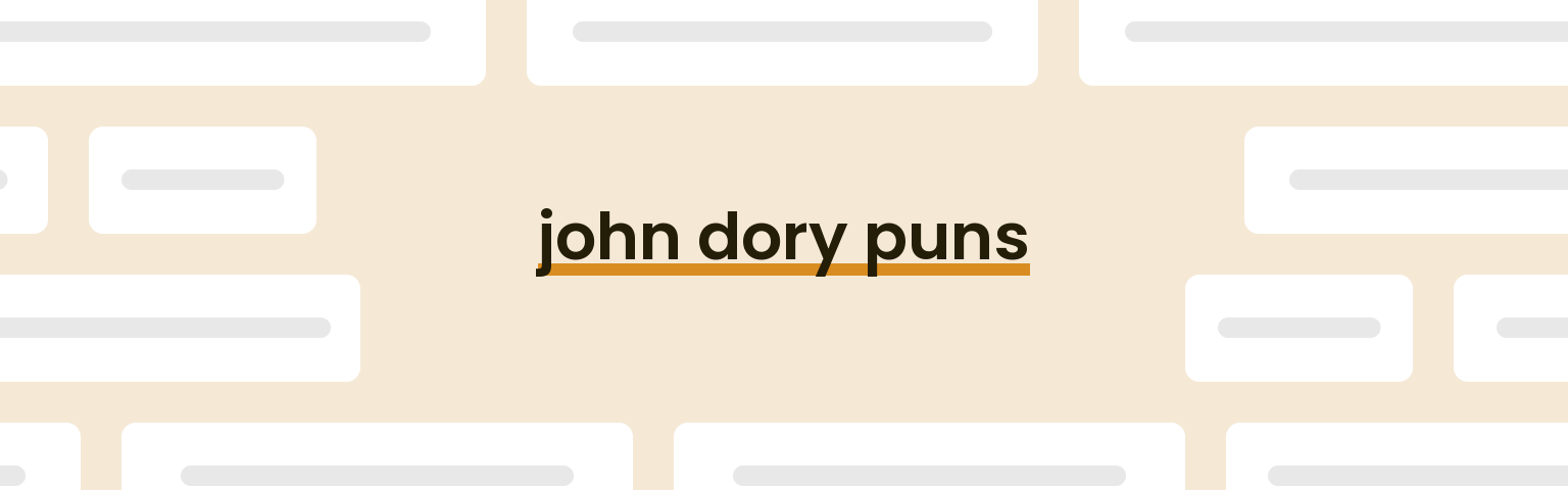 john-dory-puns