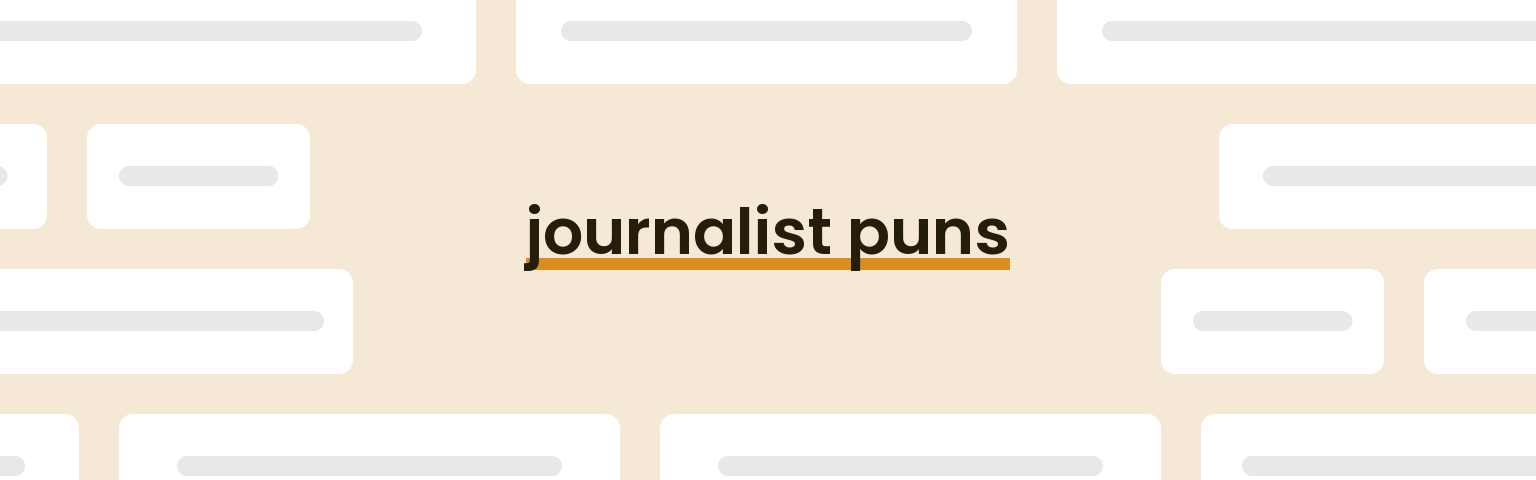 journalist-puns
