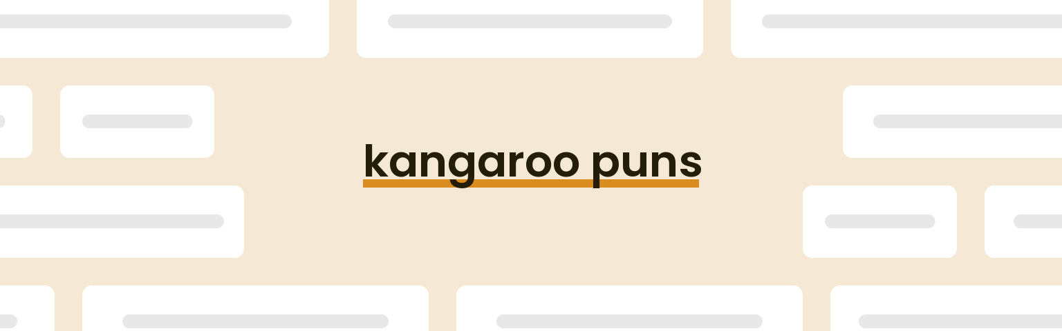 kangaroo-puns