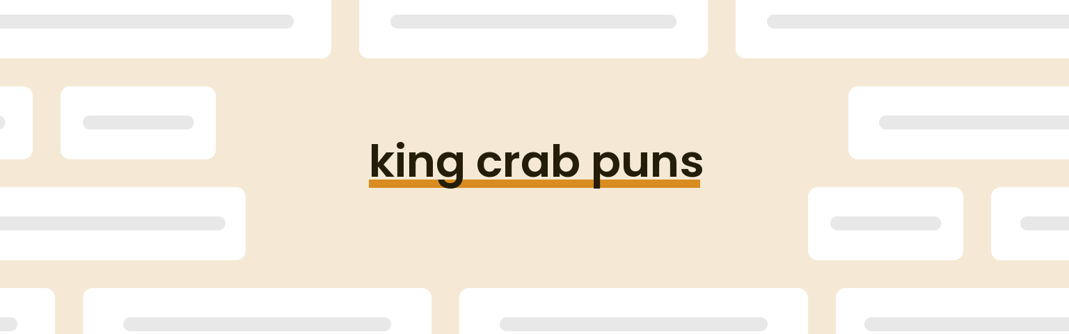 king-crab-puns