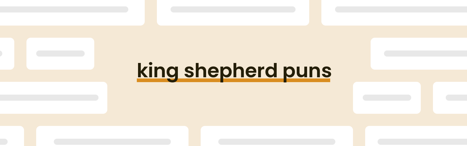 king-shepherd-puns