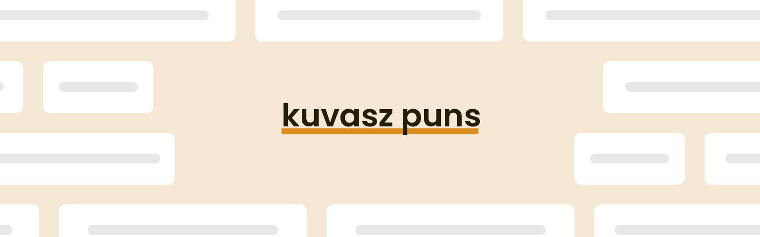 kuvasz-puns