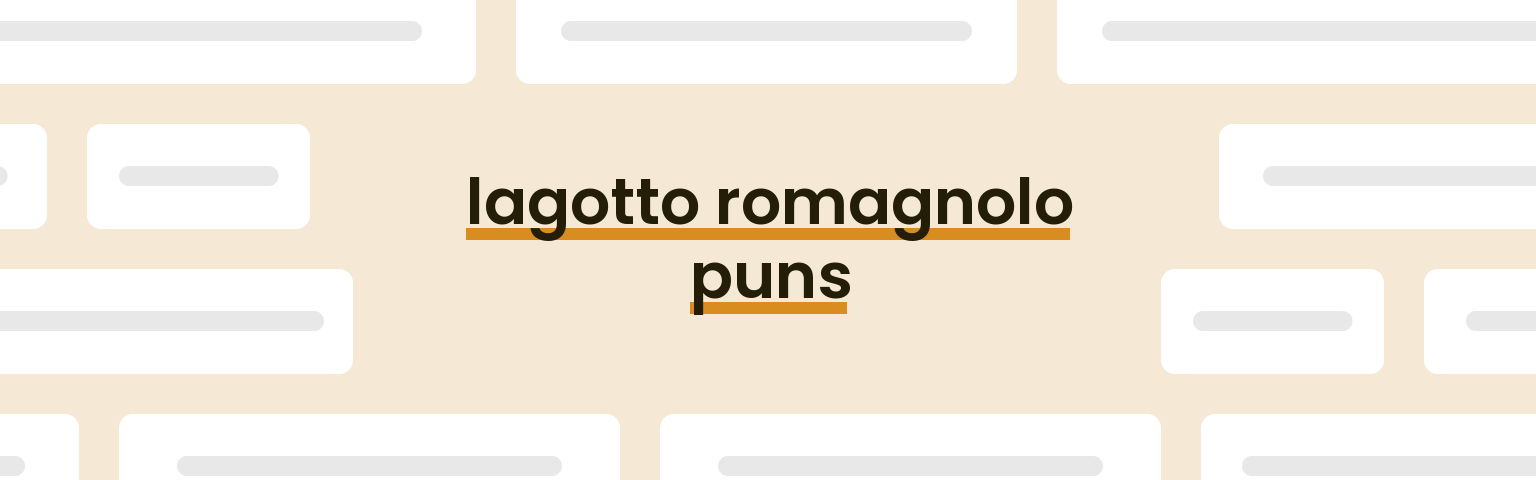 lagotto-romagnolo-puns