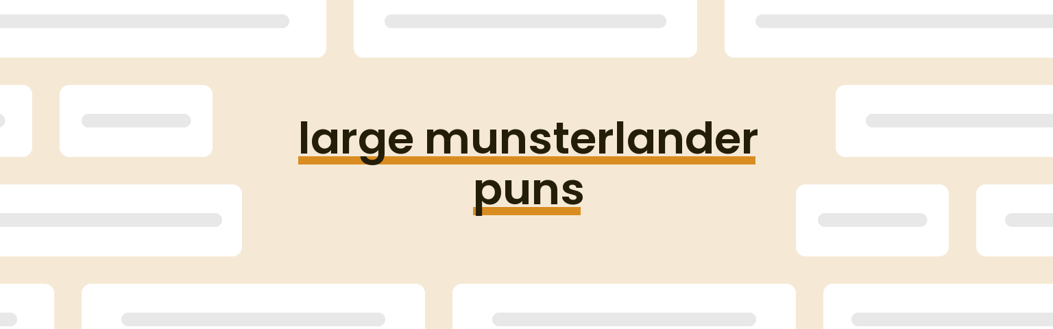 large-munsterlander-puns