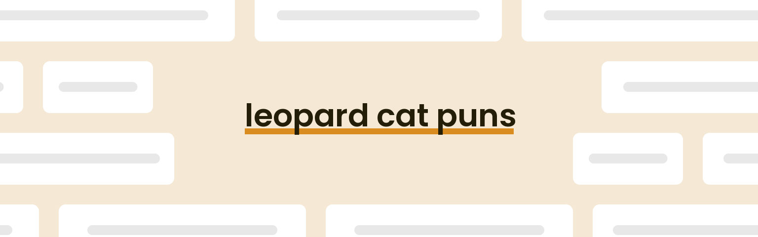 leopard-cat-puns