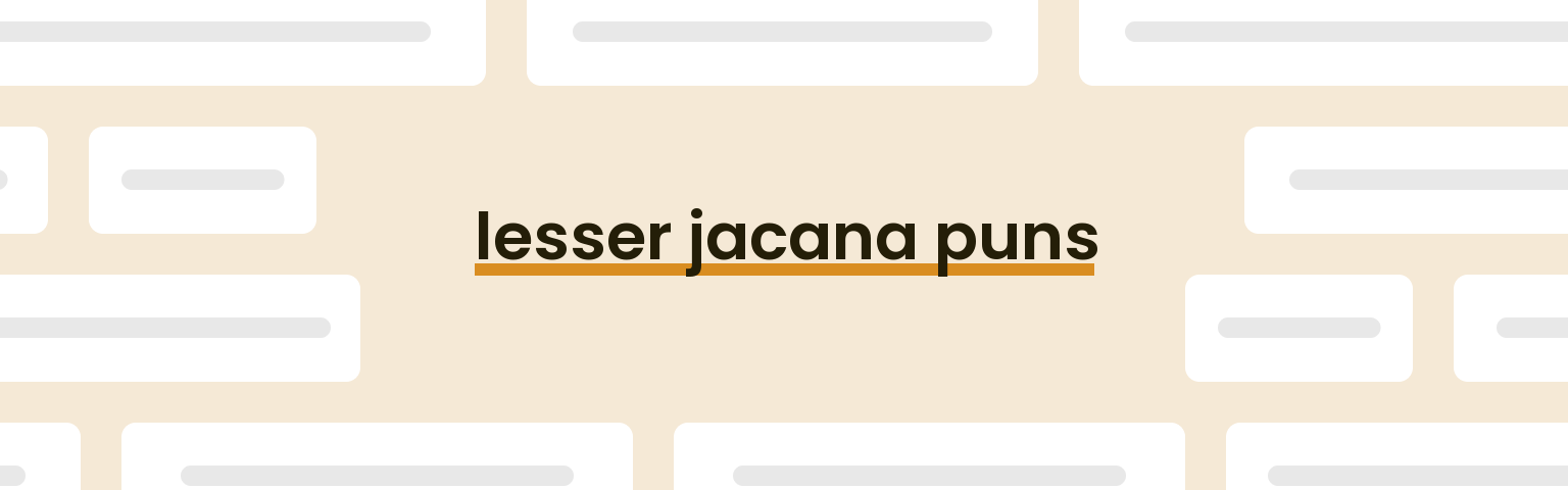 lesser-jacana-puns
