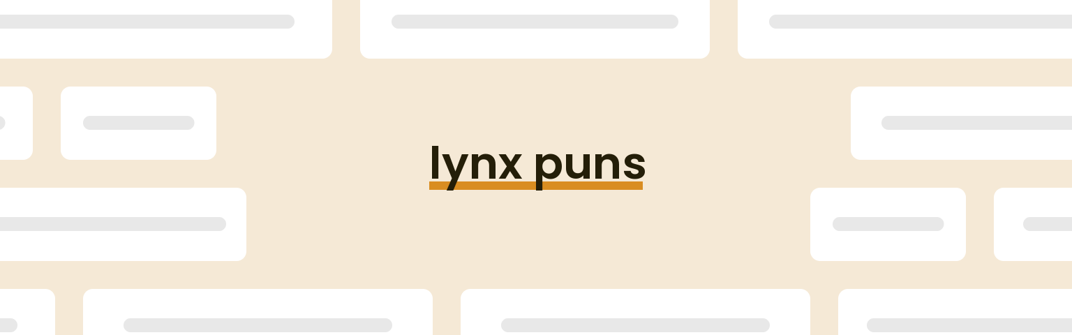 lynx-puns